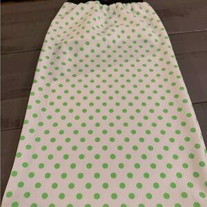 Playful Green Polka Dot Kids Skirt